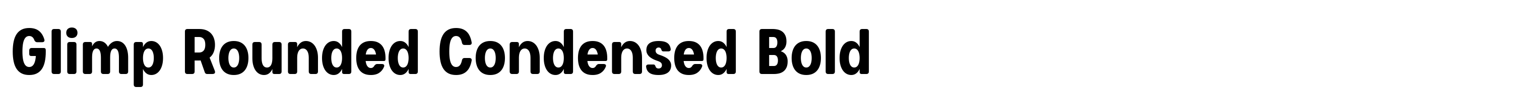 Glimp Rounded Condensed Bold